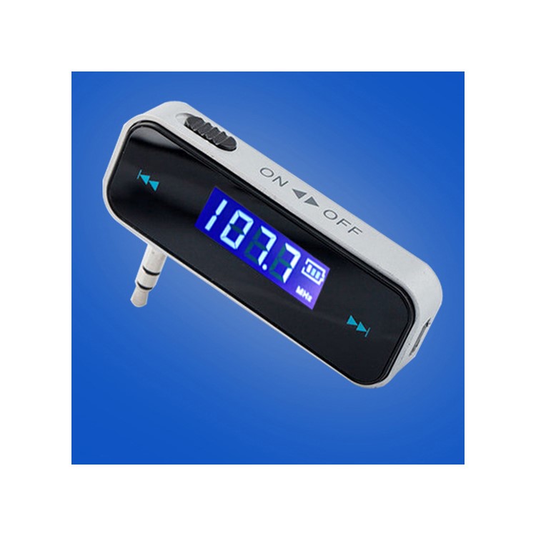 3.5mm In-car FM Transmitter Radio Adapter - Black-12