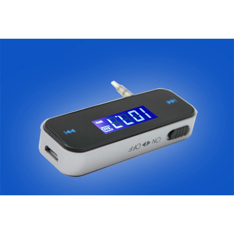 3.5mm In-car FM Transmitter Radio Adapter - Black-13