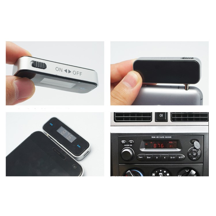 3.5mm In-car FM Transmitter Radio Adapter - Black-17