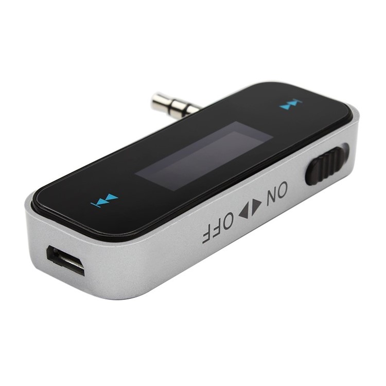 3.5mm In-car FM Transmitter Radio Adapter - Black-8