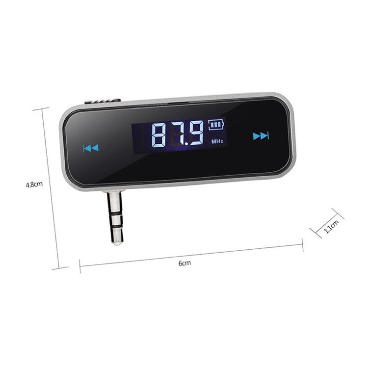 3.5mm In-car FM Transmitter Radio Adapter - Black-9