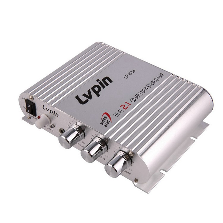 LP-838 Mini 12V 200W HiFi CD MP3 Radio Car Home Audio Stereo Bass Speaker Amplifier-4