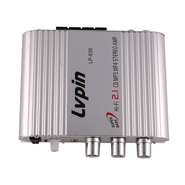 LP-838 Mini 12V 200W HiFi CD MP3 Radio Car Home Audio Stereo Bass Speaker Amplifier-5