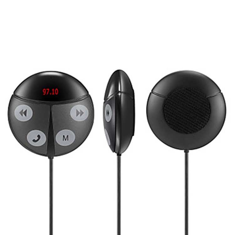 T851 12-24V Wireless Bluetooth FM Transmitter MP3 Player USB Charger Car Kit - Black-3