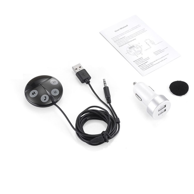 T851 12-24V Wireless Bluetooth FM Transmitter MP3 Player USB Charger Car Kit - Black-5