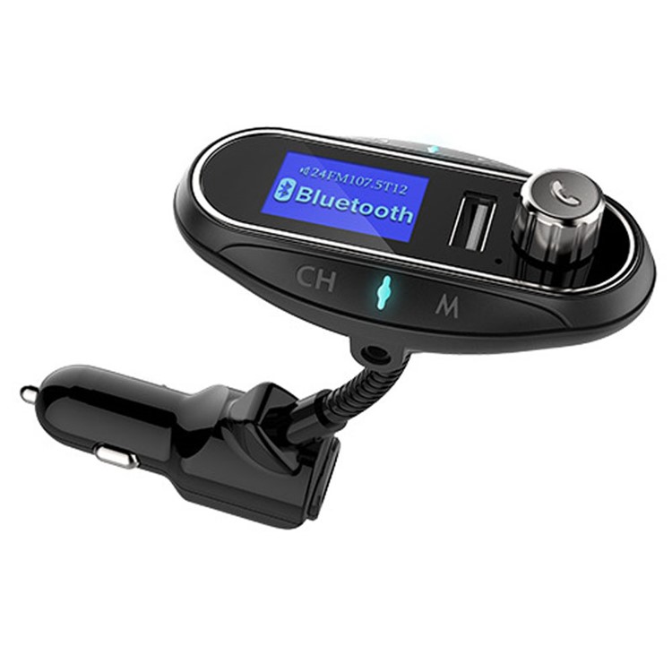 T12 Wireless Car MP3 Player Bluetooth Hands-free Car Kit FM Transmitter Support TF Card/U Disk-8