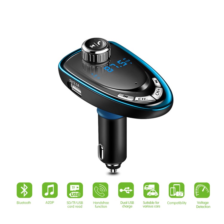 A27 Wireless Car Bluetooth Hands Free Music Player Fm Transmitter