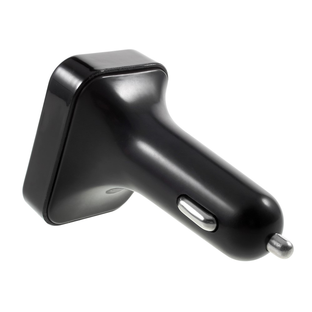Bluetooth Transmisor De FM Reproductor De MP3 Reproductor De Coche Estéreo Inalámbrico En El Coche Cargador De Coche Del Puerto USB - Negro-2