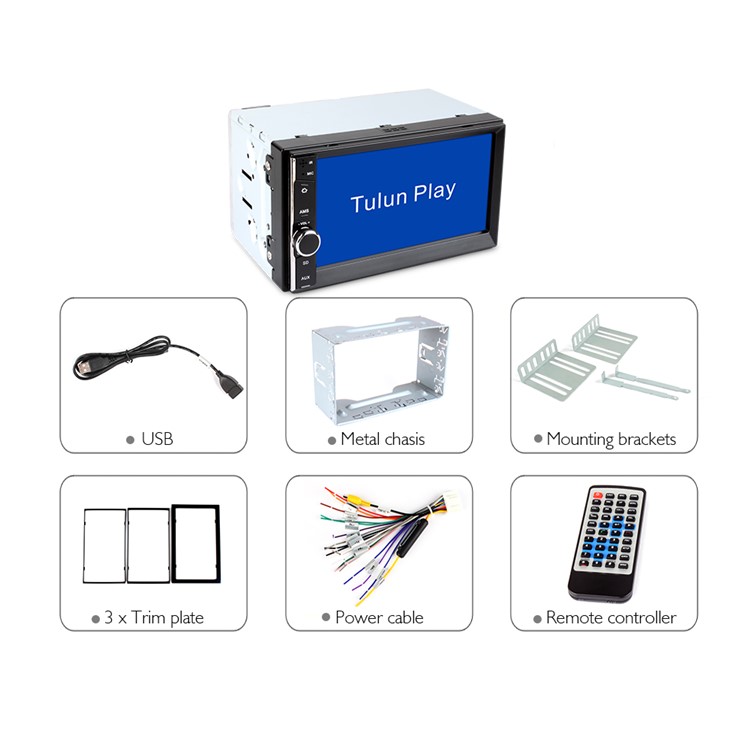 6502MP5 Car DVD 6.5inch 2 DIN Fixed Panel Car Media Player with AM/FM/ RDS/USB/SD/BT Mirror Link-6