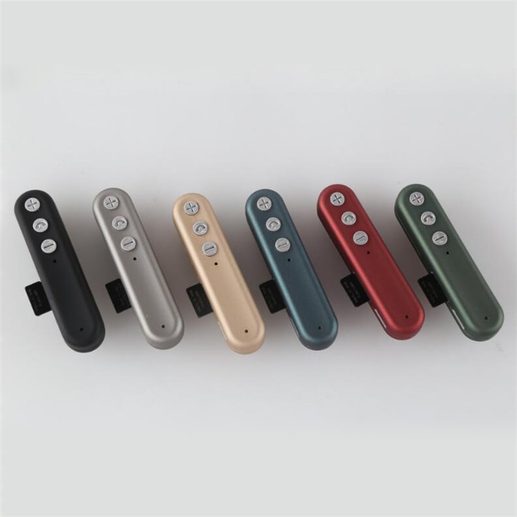I8 Clip-on 3,5 Mm Bluetooth-Audio-Musik-Adapter-Empfänger Mit Mikrofon Unterstützt TF-Karte - Schwarz-5