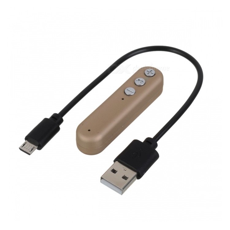 i8 Wireless Bluetooth 4.2 MP3 Player 3.5mm Jack Aux Audio Receiver Adapter Supports TF Card - Gold-6