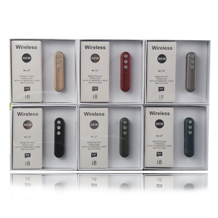 i8 Wireless Bluetooth 4.2 MP3 Player 3.5mm Jack Aux Audio Receiver Adapter Supports TF Card - Gold-7