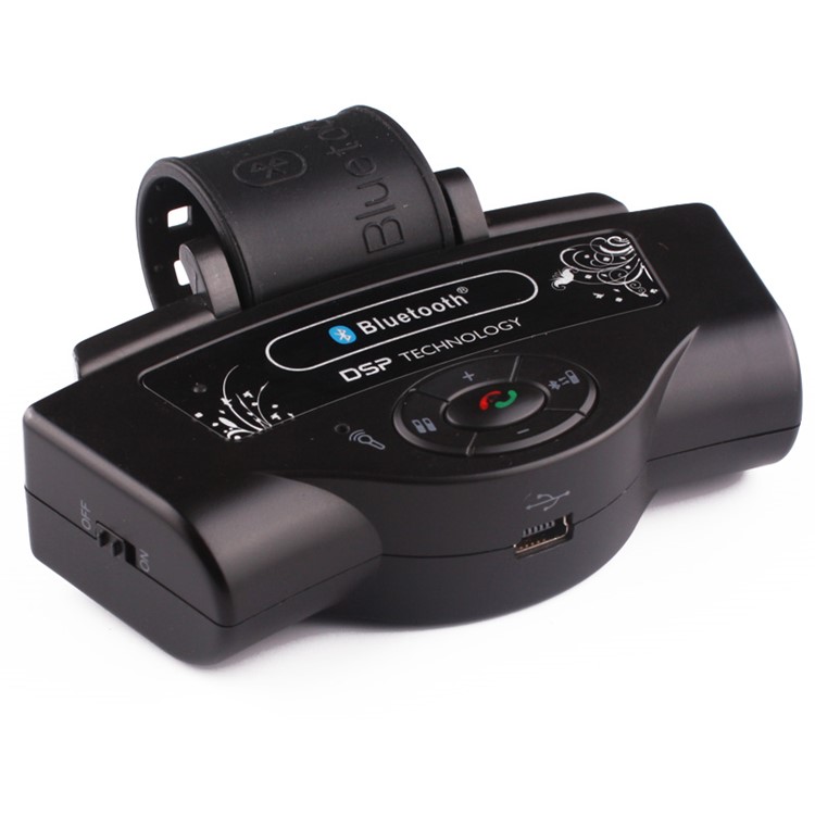 Steering Wheel Hands-free Auto Bluetooth Car Kit Built-in Speaker-1