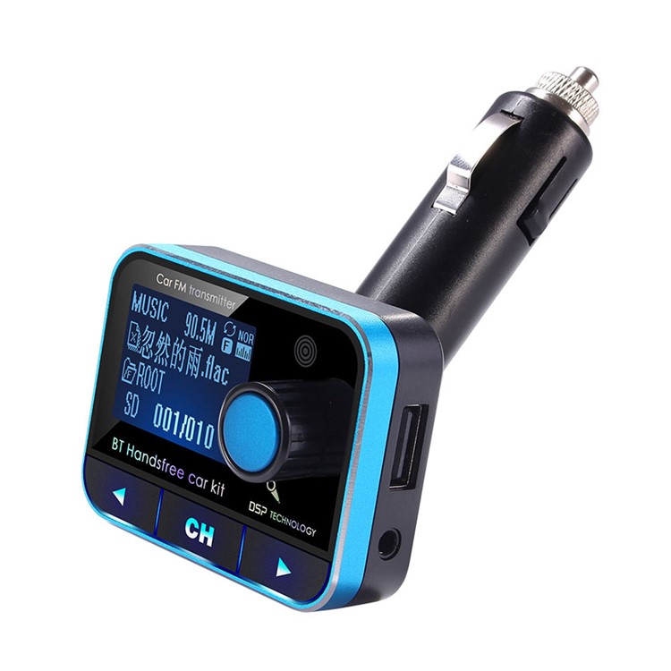 BT008 Bluetooth FM Transmitter Dual USB Car Charger Wireless Car Kit Support TF Card/Aux-in-3