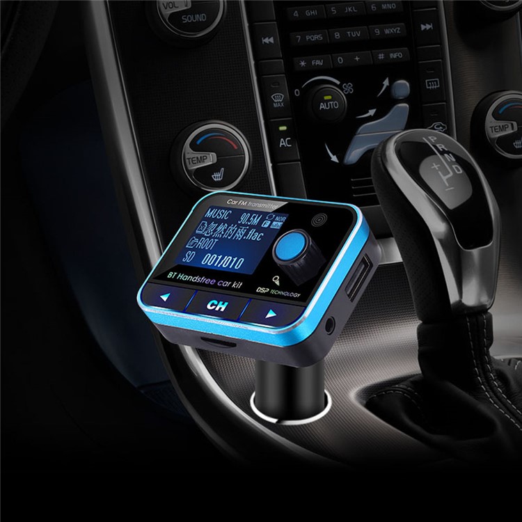 BT008 Bluetooth FM Transmitter Dual USB Car Charger Wireless Car Kit Support TF Card/Aux-in-9