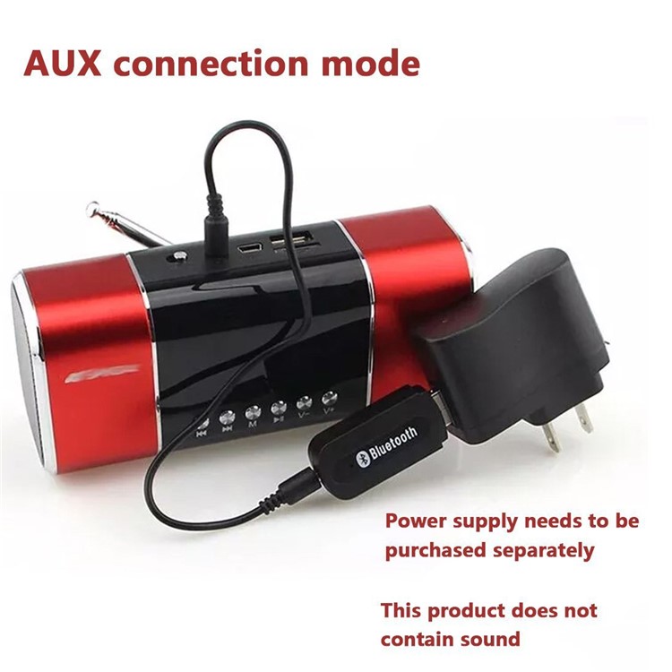 Adaptador De Receptor Estéreo Sem Fio Bluetooth USB Com Conector De 3,5 Mm-6