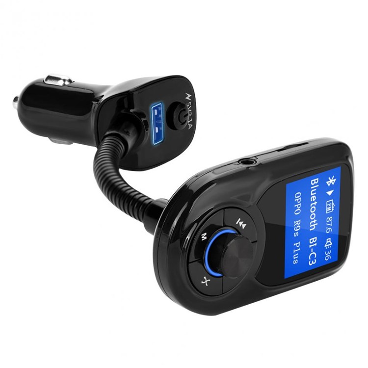 BT-C3 Car Hands-free MP3 Player FM Transmitter Bluetooth Car Kit Support TF Card/U-Disk-8