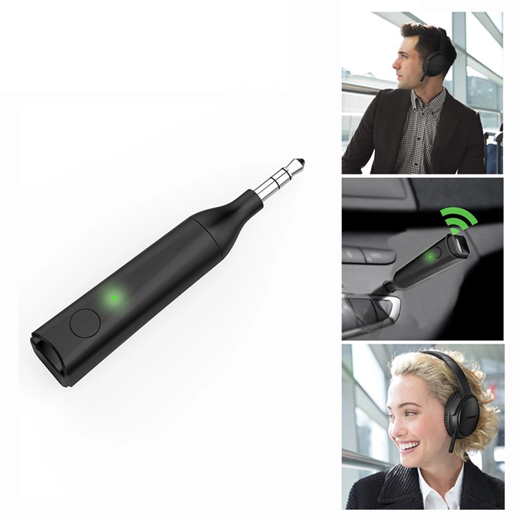 JEDX Bluetooth Car Kit Bluetooth 4.1 Music Receiver 3.5mm AUX Audio Adapter-1
