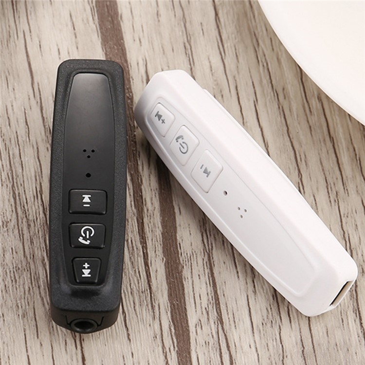 Wireless Bluetooth 4.2 Stereo Audio Music Receiver Support Hands-free Calling - White-5