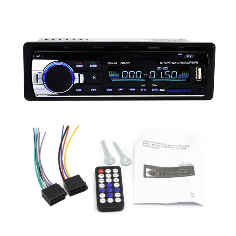 Car Bluetooth MP3 Reproductor FM Soporte de Receptor USB/SD/AUX