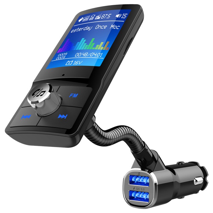 Bluetooth FM Transmitter Car Kit MP3-Player Dual-USB-Autoladegerät-3