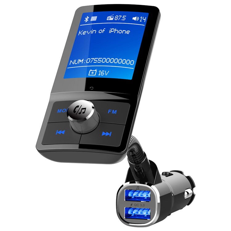 Bluetooth FM Transmitter Car Kit MP3-Player Dual-USB-Autoladegerät-6