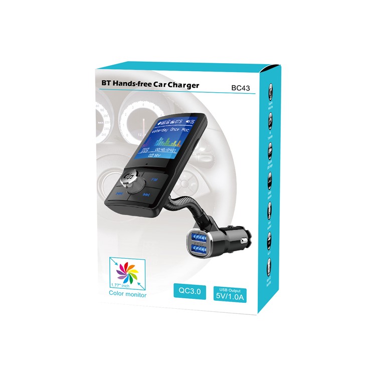 Bluetooth FM Transmitter Car Kit MP3-Player Dual-USB-Autoladegerät-10