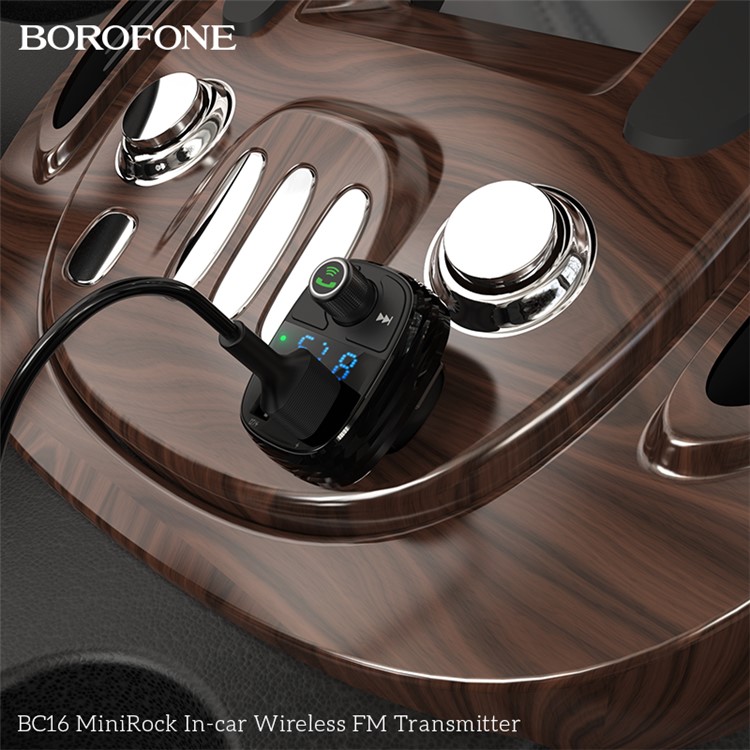 BOROFONE Wireless Bluetooth Car FM Transmiter Radio MP3 Music Player Dual USB Port-9