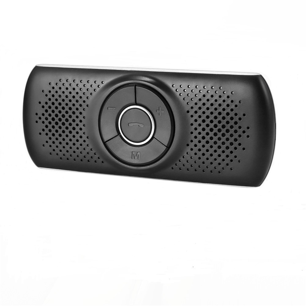 T826 Handsfree Speaker MP3 Music Bluetooth Player Wireless Car Kit Bluetooth 4.2 EDR Support TF Connect 2 Phones - Black/Silver-2