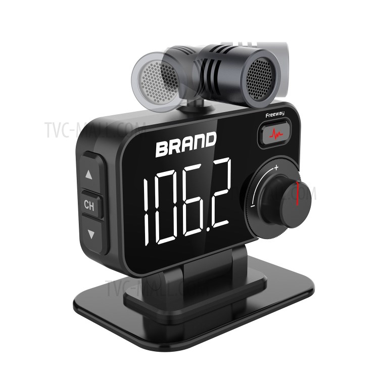 BT92 Car Charger FM Transmitter Bluetooth Hands-free Car Kit Dual USB MP3 Music Player for iPhone-7