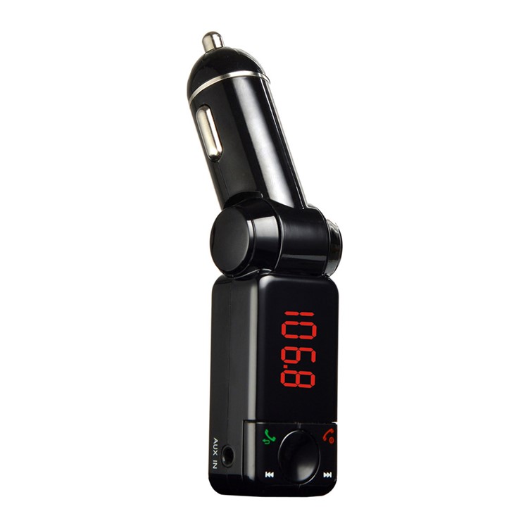 M318 Car Bluetooth Transmitter with FM & Hands-free & USB Charger Support A2DP-6