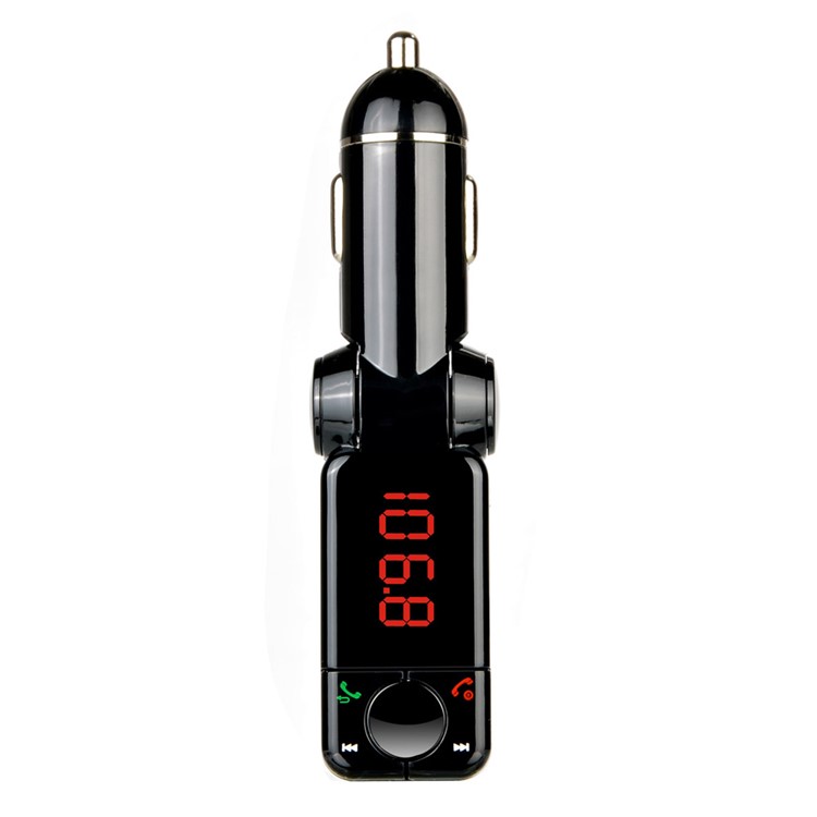 M318 Car Bluetooth Transmitter with FM & Hands-free & USB Charger Support A2DP-7