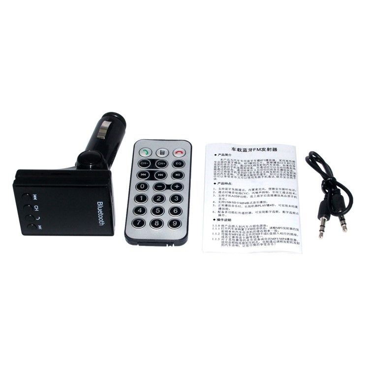 BT-006 Cigarette Lighter Style Bluetooth V2.1 Handsfree FM Transmitter Car Kit-8