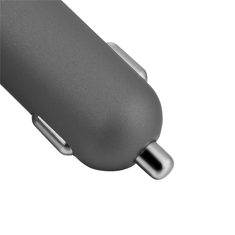 BT20 Bluetooth carro mãos-livres transmissor FM + dual USB carregador de carro cartão de suporte tf - cinza-4