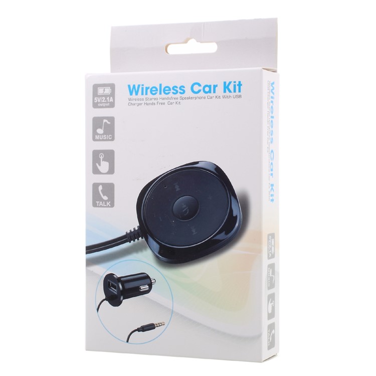 BC20 Wireless Bluetooth Handsfree Car Kit Music Player Receiver with 2