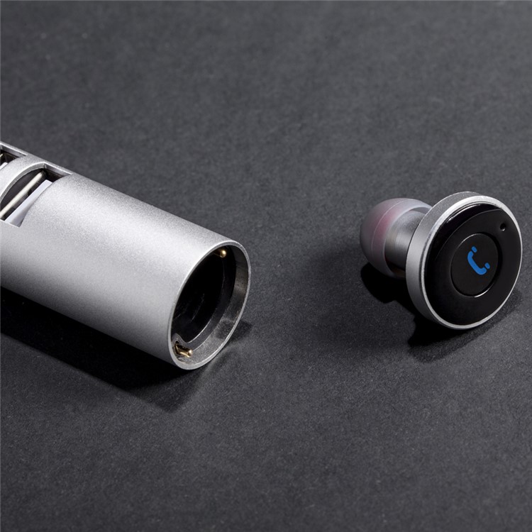 DIGICARE Q9 Dual USB Car Charger Bluetooth 4.0 Stereo Single Headset (CE/FCC/RoHS) - Black / Silver-12