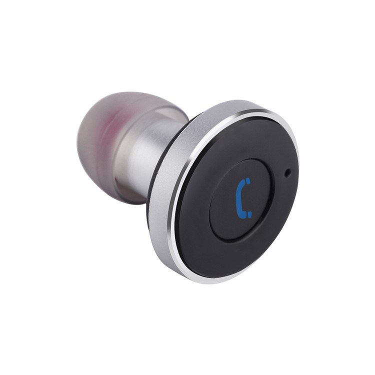 DIGICARE Q9 Dual USB Car Charger Bluetooth 4.0 Stereo Single Headset (CE/FCC/RoHS) - Black / Silver-5