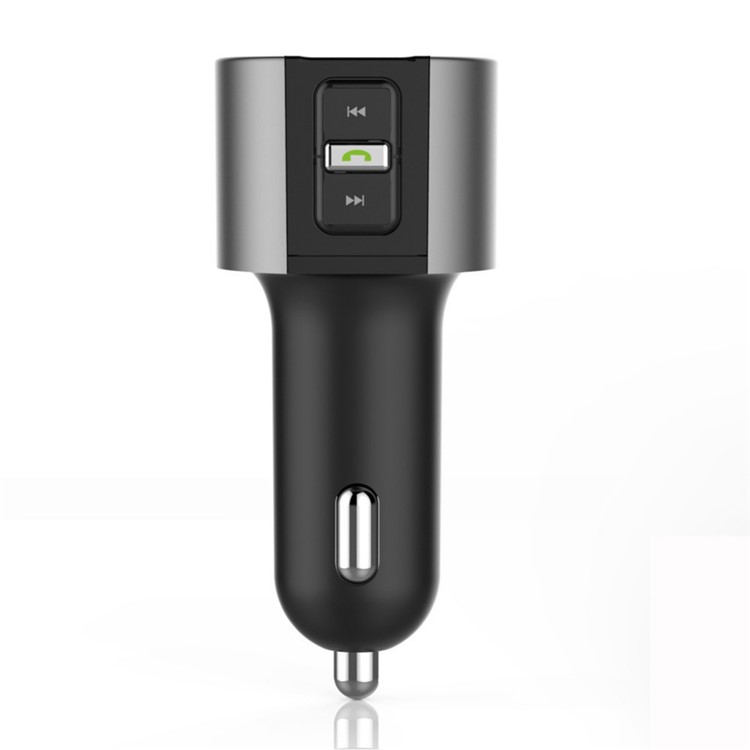 C26 Wireless Car Bluetooth Hands-free Music Player FM Transmitter with Dual USB Port 5V 3.4A-6