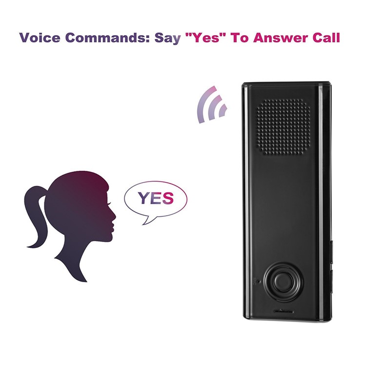 Bluetooth 4.1 Sun Visor Car Speakerphone A2DP Streaming Hands-Free Car Kit - Black-3