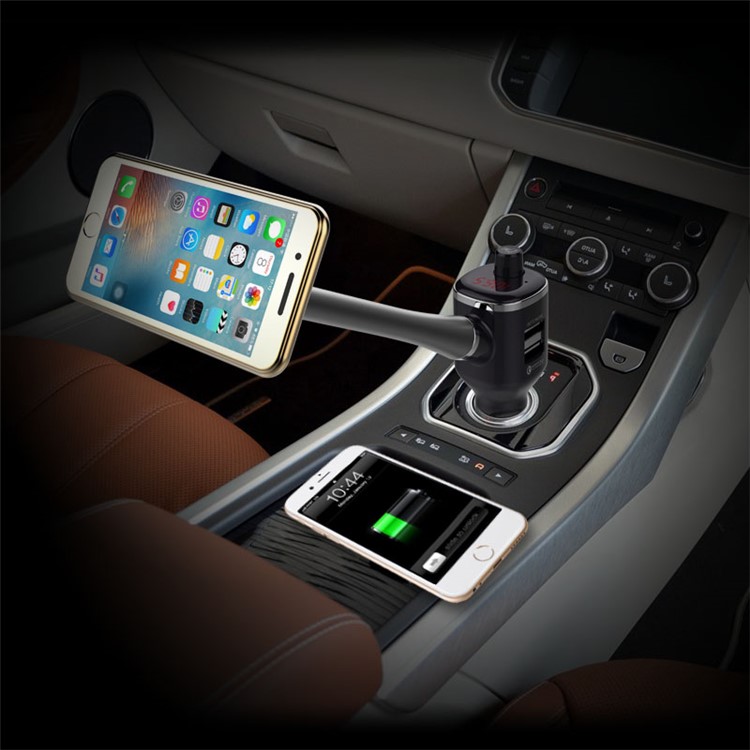 BT15 Wireless Bluetooth Music Player FM Transmitter + Magnetic Car Mount + QC 2.0 Car Charger Car Kit-1