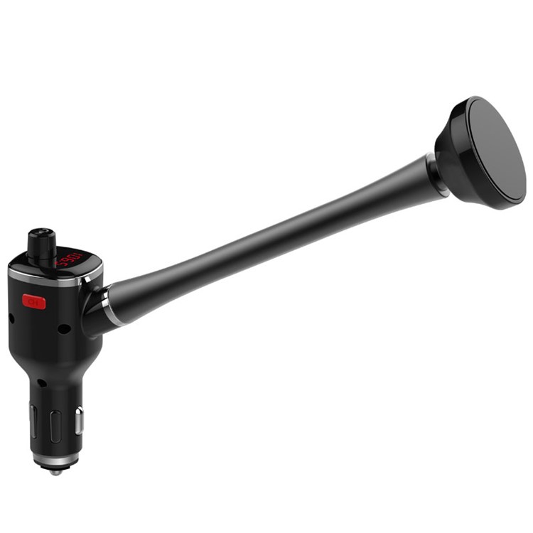 BT15 Wireless Bluetooth Music Player FM Transmitter + Magnetic Car Mount + QC 2.0 Car Charger Car Kit-3