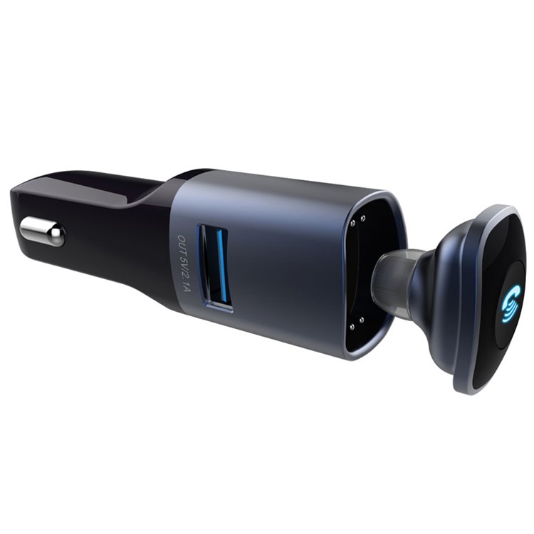 BC16 2-in-1 Mini Wireless Bluetooth 4.0 Headphone Headset USB Car Charger for iPhone 7, Samsung S8 etc.-2