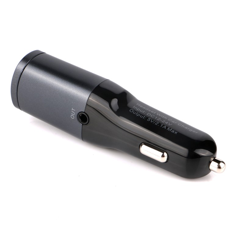 BC16 2-in-1 Mini Wireless Bluetooth 4.0 Headphone Headset USB Car Charger for iPhone 7, Samsung S8 etc.-5