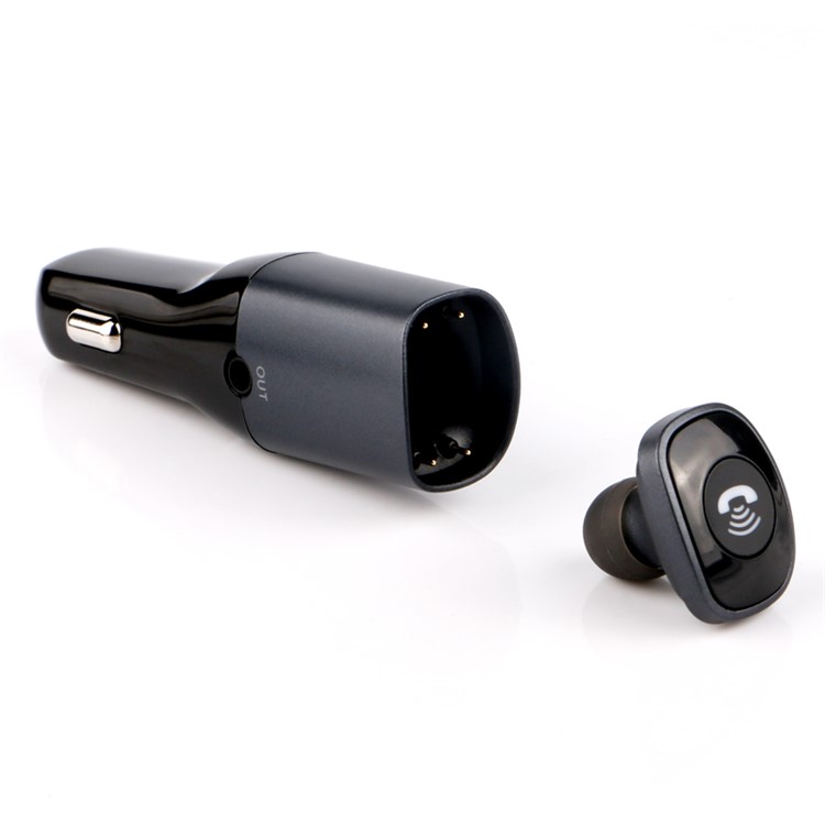 BC16 2-in-1 Mini Wireless Bluetooth 4.0 Headphone Headset USB Car Charger for iPhone 7, Samsung S8 etc.-6