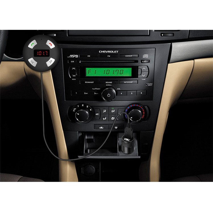 Wireless Bluetooth FM Transmitter Modulator MP3 Player with Mic + 2 USB Ports Car Charger Kit-12