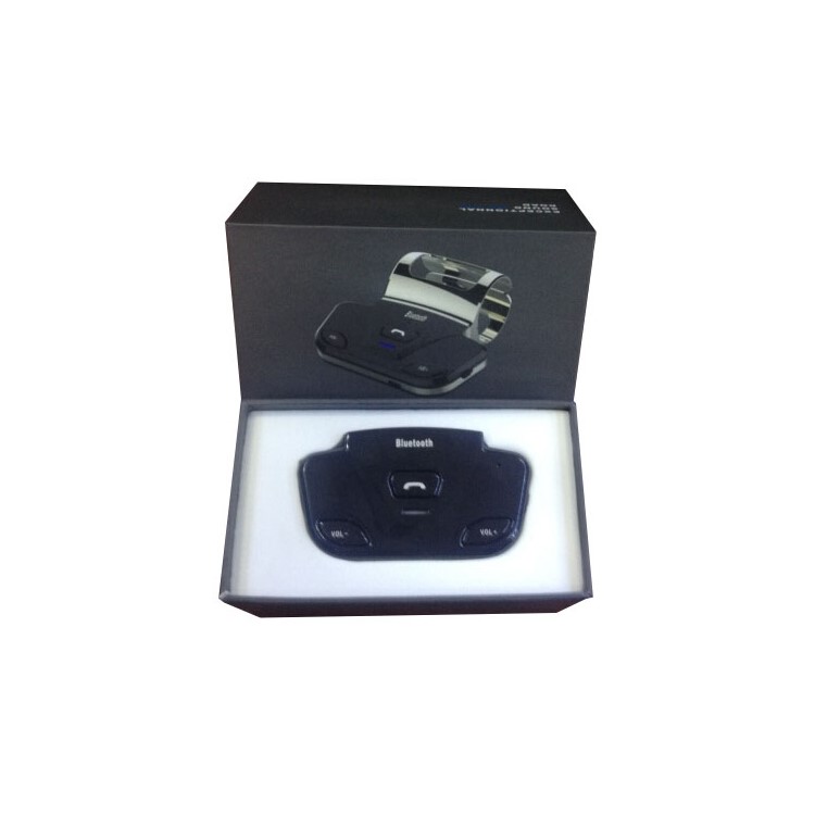 LD-318 volante Bluetooth inalámbrico kit de coche soporte llamadas manos libres con cargador de coche - negro-8