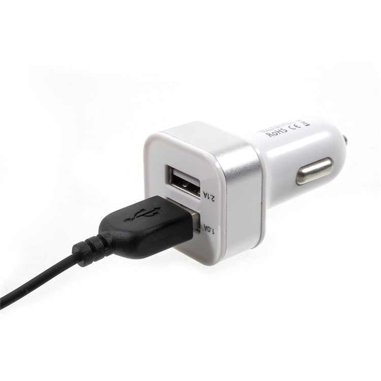 HK012D Wireless Car Bluetooth Hands-free Music Player FM Transmitter with Dual USB Port 5V 2.1A-5