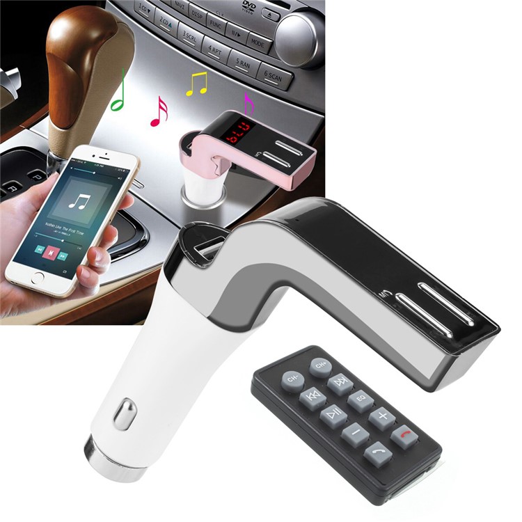 Safety Hammer Bluetooth MP3 Player FM Transmitter Hands-free Car Kit Charger BT590 - Silver-1