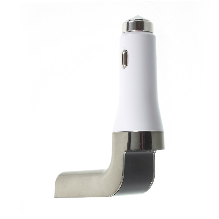 Safety Hammer Bluetooth MP3 Player FM Transmitter Hands-free Car Kit Charger BT590 - Silver-10