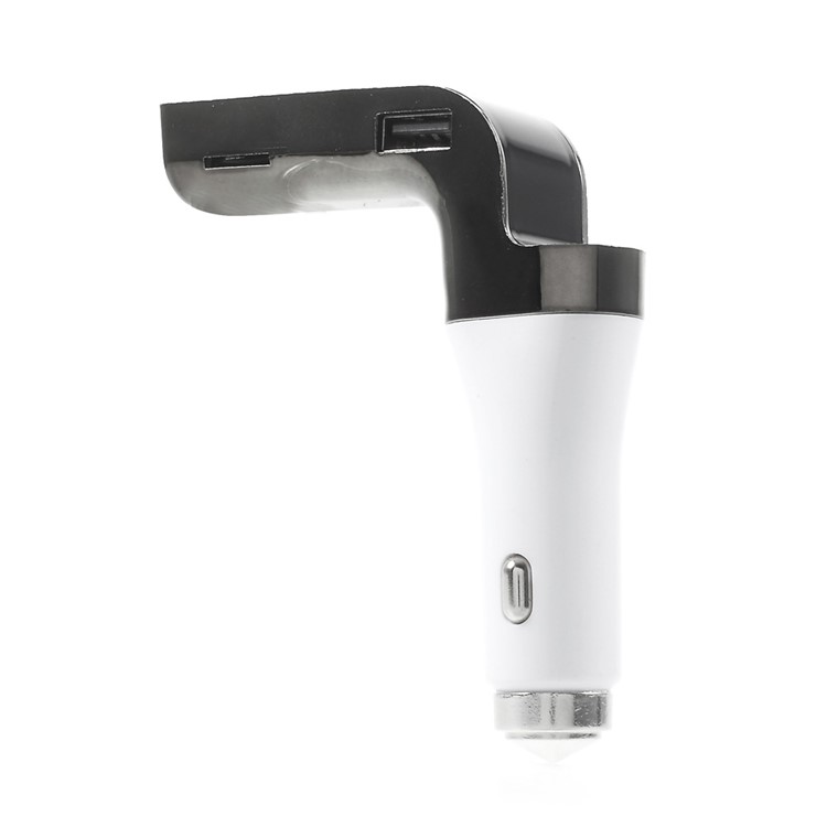Safety Hammer Bluetooth MP3 Player FM Transmitter Hands-free Car Kit Charger BT590 - Silver-4
